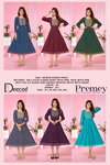 Premey By Deecee Roman Printed Flared Anarkali Kurtis Wholesalers In Surat